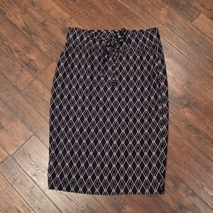 Classic Concepts Pencil Skirt Stretch Scuba Women's L